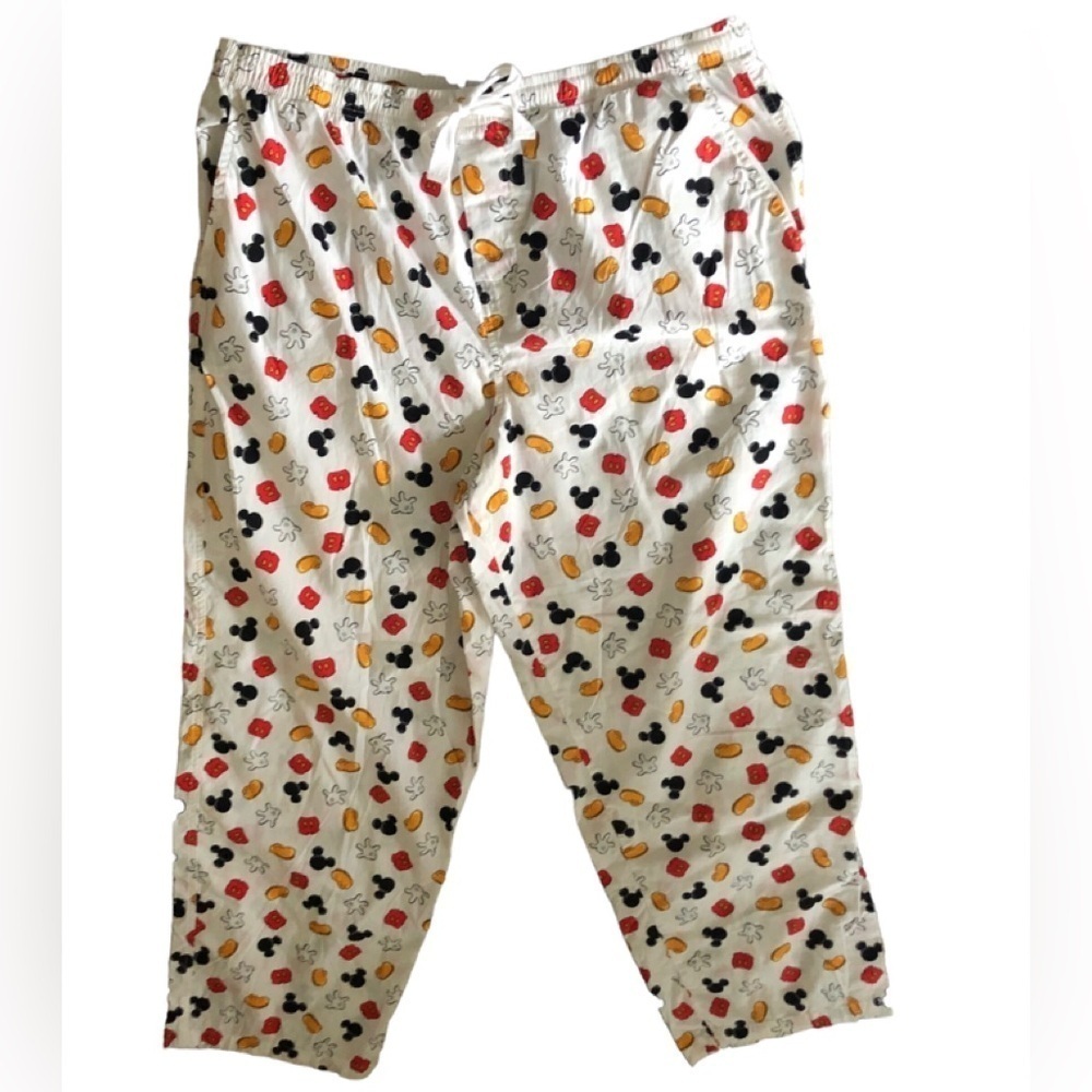 Disney Parks Mickey Mouse Allover Printed Lounge Sleep Pant Size XL Draw…